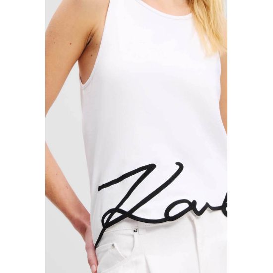 Γυναικείο Tank Top Λευκό Karl Lagerfeld A2W17066-100 White
