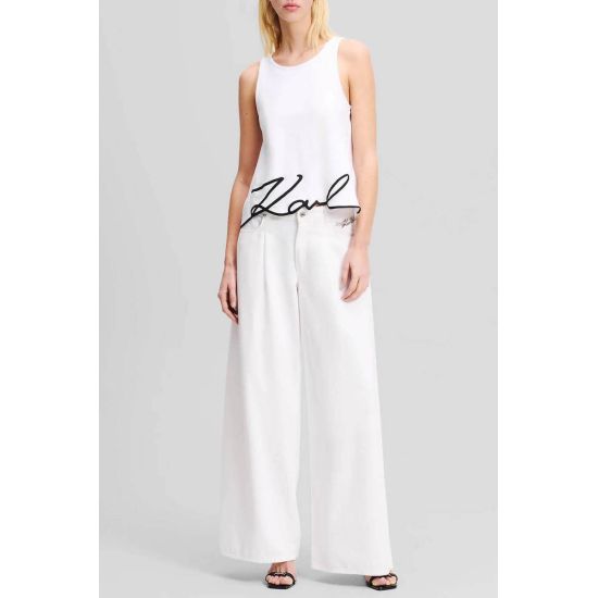 Γυναικείο Tank Top Λευκό Karl Lagerfeld A2W17066-100 White