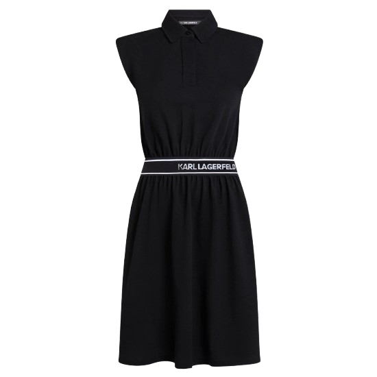 Γυναικείο Polo Φόρεμα Μαύρο Karl Lagerfeld A2W13038-999 Black