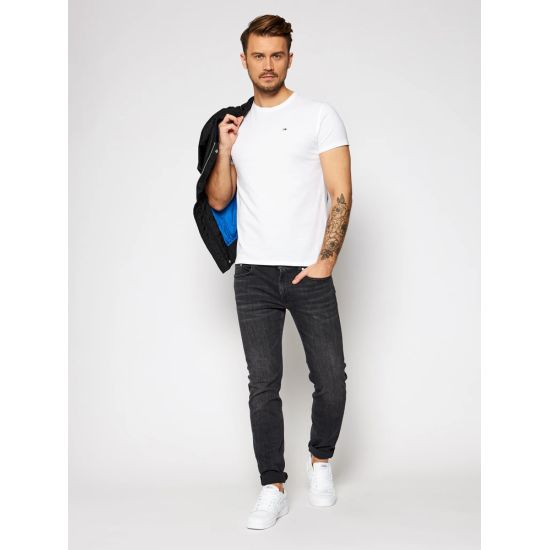 Ανδρικό T-shirt Λευκό Tommy Jeans DM0DM04411-100