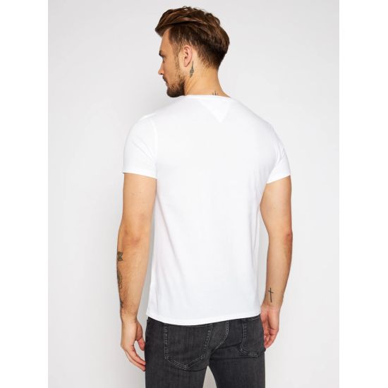 Ανδρικό T-shirt Λευκό Tommy Jeans DM0DM04411-100