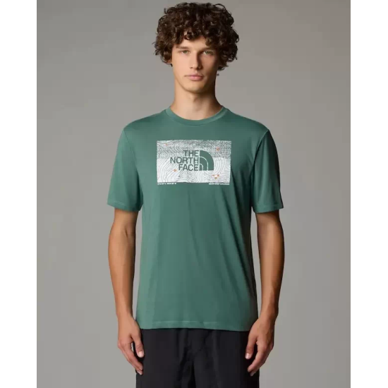 Ανδρικό Foundation Abstract Graphic T-shirt Πράσινο The North Face NF0A8BQV-HCH1