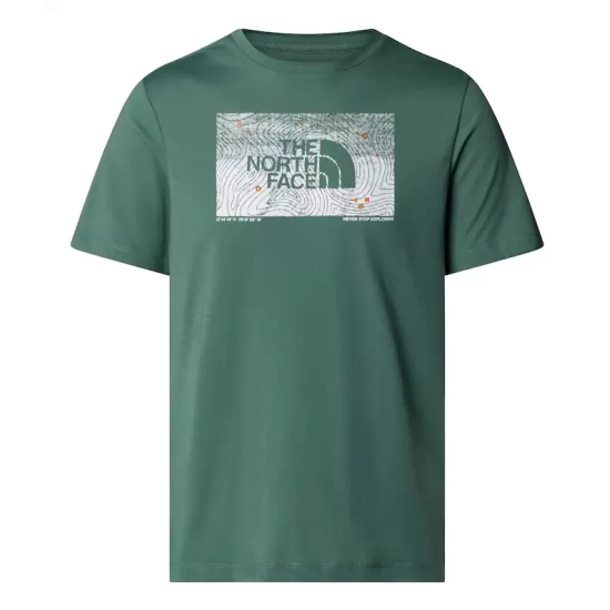 Ανδρικό Foundation Abstract Graphic T-shirt Πράσινο The North Face NF0A8BQV-HCH1