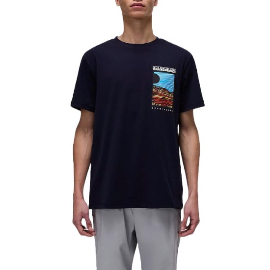 Ανδρικό Valdor T-shirt Navy Μπλε Napapijri NP0A4IE6-1761