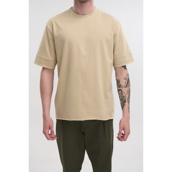 Ανδρικό T-shirt Μπεζ Royal Denim IMPERIA-BEIGE