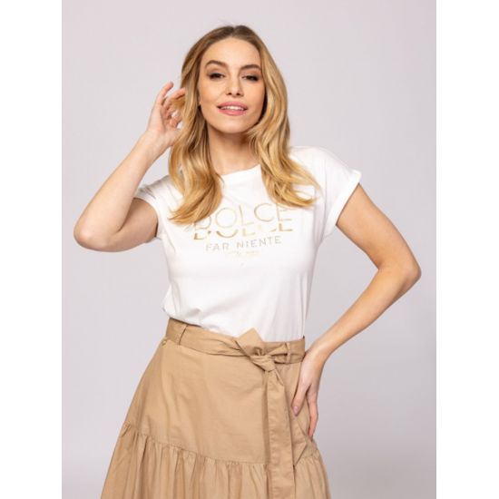 Γυναικείο Malenas25 T-shirt Λευκό Heavy Tools T17032-ECRU