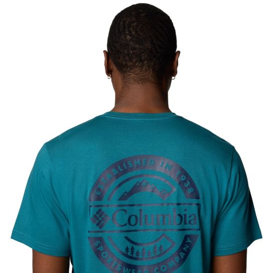 Ανδρικό Rapid Ridge II T-shirt Πετρόλ Columbia 1934824-364