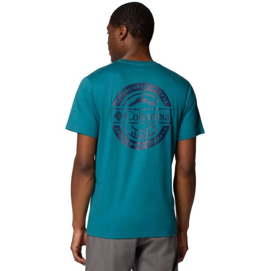 Ανδρικό Rapid Ridge II T-shirt Πετρόλ Columbia 1934824-364