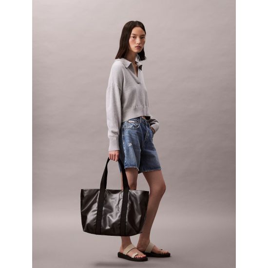 Γυναικεία Αδιάβροχη Tote Τσάντα Μαύρη Calvin Klein LV04F3211G-UB1