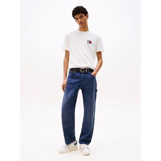 Ανδρικό T-shirt Λευκό Tommy Jeans DM0DM21910-YBL