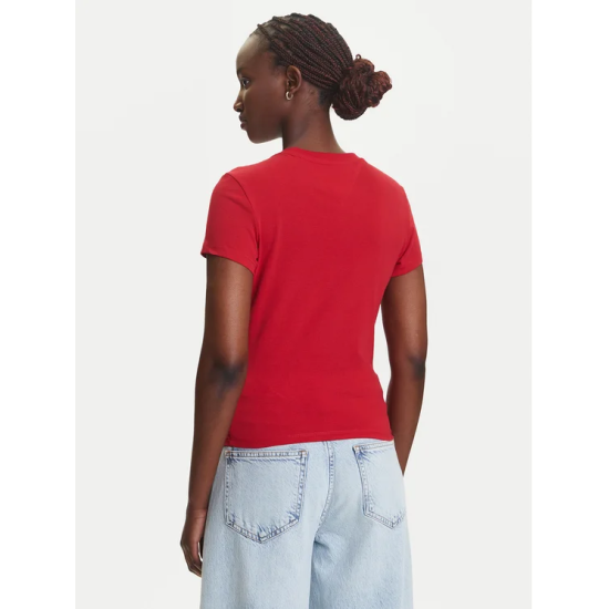 Γυναικείο T-shirt Κόκκινο Tommy Jeans DW0DW21422-XLE