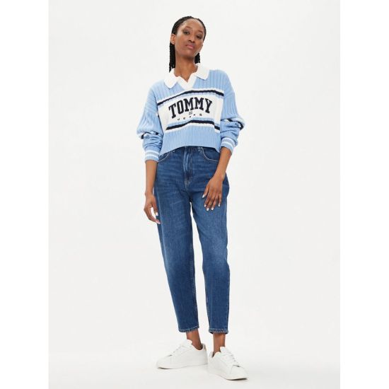 Γυναικείο Mom Τζιν Μπλε Tommy Jeans DW0DW19244-1BK
