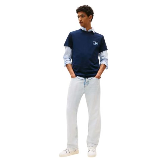 Ανδρικό T-shirt Navy Μπλε Tommy Jeans DM0DM21577-C1G
