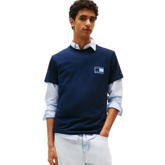 Ανδρικό T-shirt Navy Μπλε Tommy Jeans DM0DM21577-C1G