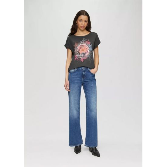 Γυναικείο T-shirt Μαύρο S.Oliver 2162987-99D0
