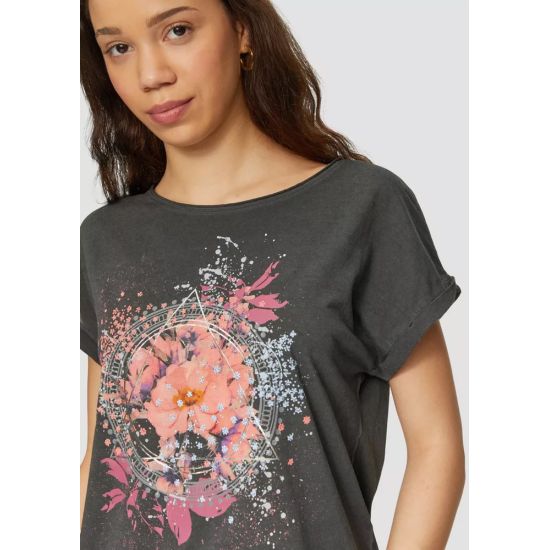 Γυναικείο T-shirt Μαύρο S.Oliver 2162987-99D0