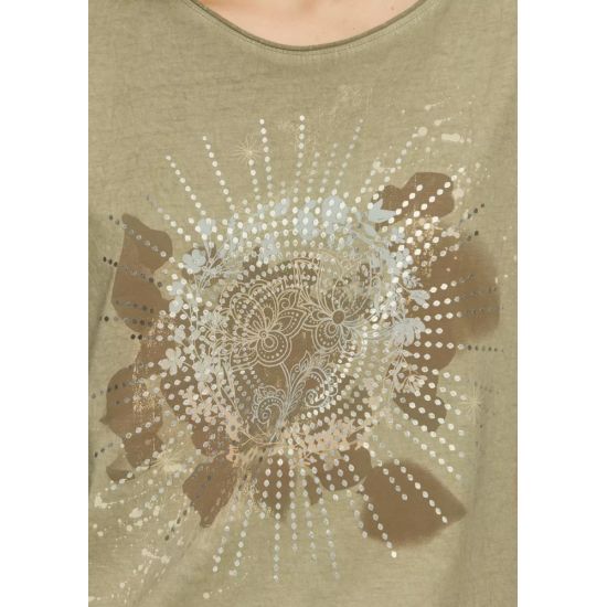 Γυναικείο T-shirt Λαδί S.Oliver 2162987-78D2