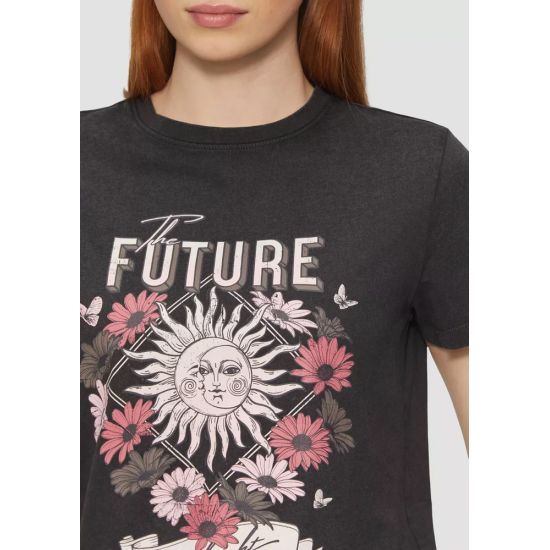 Γυναικείο T-shirt Μαύρο S.Oliver 2165278-99D1