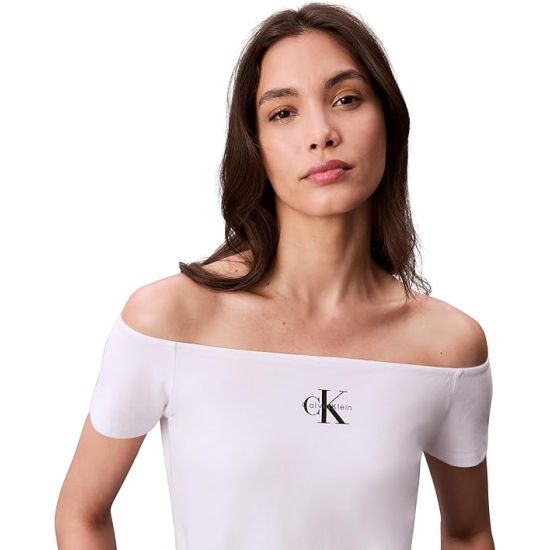 Γυναικείο Τοπ Λευκό Calvin Klein LV047C203G-YAA