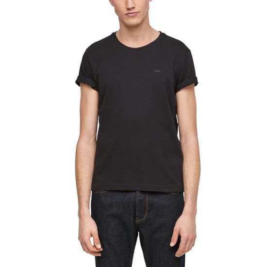 Ανδρικό T-Shirt Μαύρο S.Oliver 2057430-9999