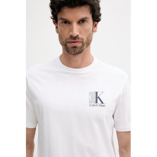 Ανδρικό T-shirt Λευκό Calvin Klein LV04RC853G-YAF
