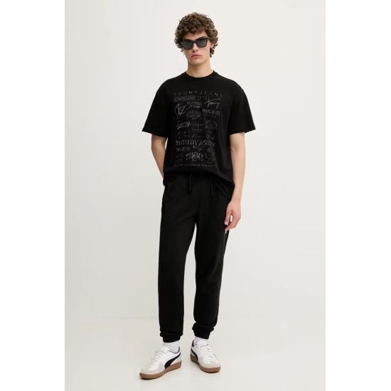 Ανδρικό Archive Logos T-shirt Μαύρο Tommy Jeans DM0DM21584-BDS