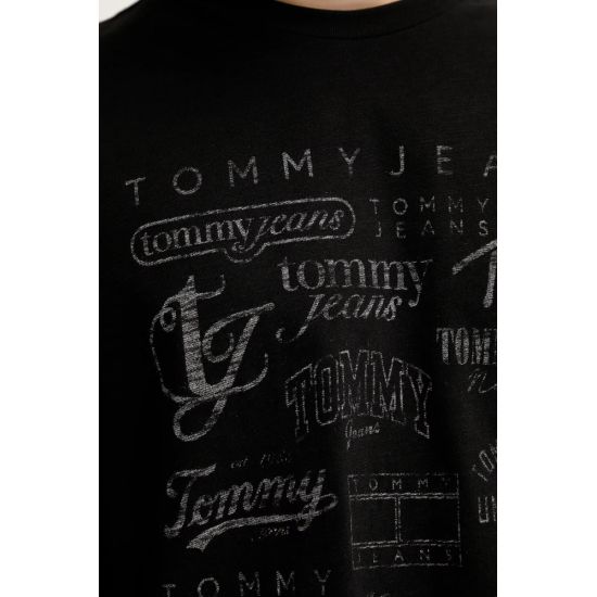 Ανδρικό Archive Logos T-shirt Μαύρο Tommy Jeans DM0DM21584-BDS