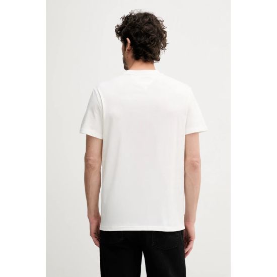 Ανδρικό T-shirt Λευκό Tommy Jeans DM0DM21780-YBL