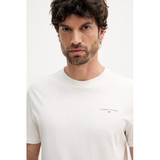 Ανδρικό T-shirt Λευκό Tommy Jeans DM0DM21780-YBL