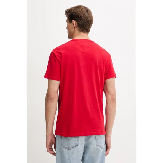 Ανδρικό T-shirt Κόκκινο Tommy Jeans DM0DM21911-XLE