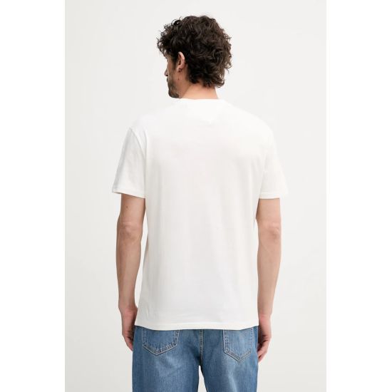 Ανδρικό T-shirt Λευκό Tommy Jeans DM0DM21941-YBL