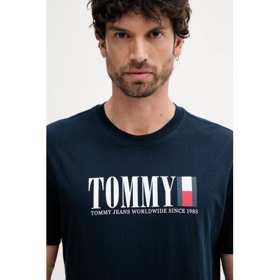 Ανδρικό T-shirt Navy Μπλε Tommy Jeans DM0DM21941-C1G