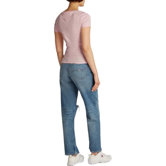 Γυναικείο T-shirt Ροζ Tommy Jeans DW0DW20458-TH3