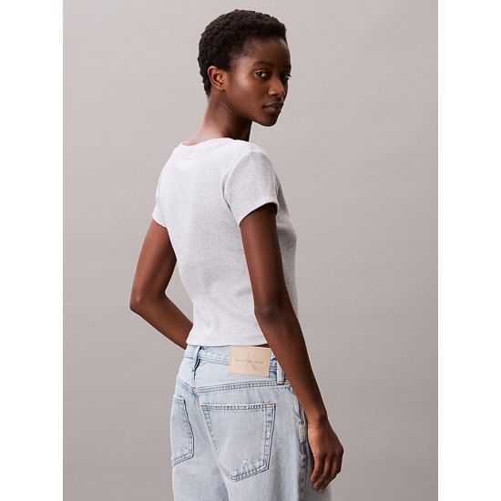 Γυναικείο T-shirt Γκρι Calvin Klein LV047C910G-P79