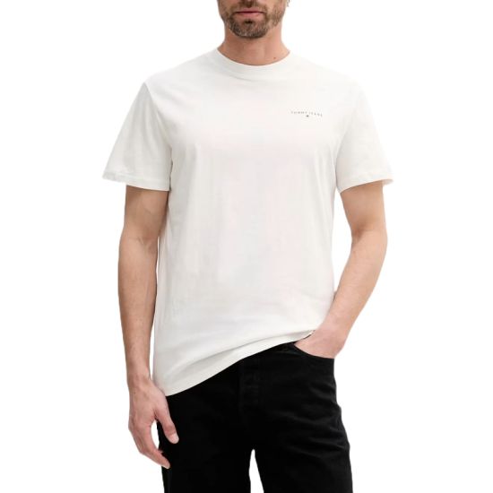 Ανδρικό T-shirt Λευκό Tommy Jeans DM0DM21780-YBL