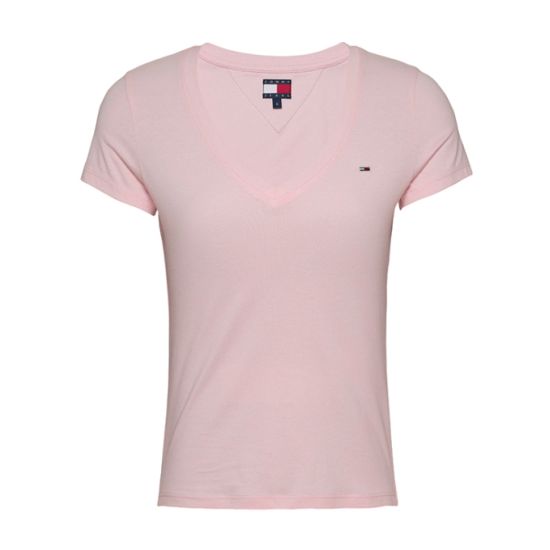 Γυναικείο T-shirt Ροζ Tommy Jeans DW0DW20458-TH3