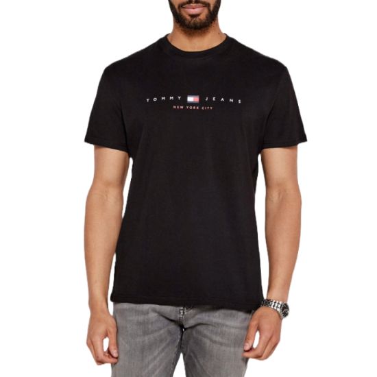 Ανδρικό T-shirt Μαύρο Tommy Jeans DM0DM21911-BDS
