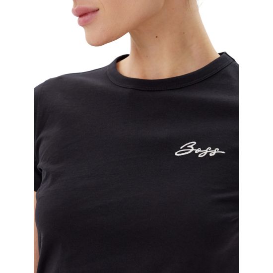 Γυναικείο C_Elogo 20 T-Shirt Μαύρο Boss 50541343-001