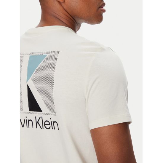 Ανδρικό T-shirt Μπεζ Calvin Klein LV04RC853G-67U