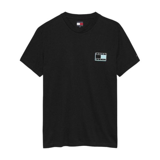 Ανδρικό T-shirt Μαύρο Tommy Jeans DM0DM21577-BDS