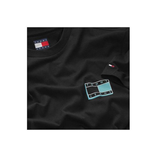 Ανδρικό T-shirt Μαύρο Tommy Jeans DM0DM21577-BDS