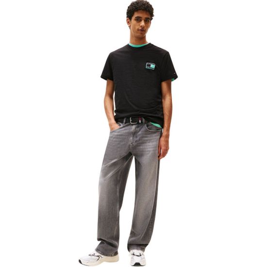 Ανδρικό T-shirt Μαύρο Tommy Jeans DM0DM21577-BDS