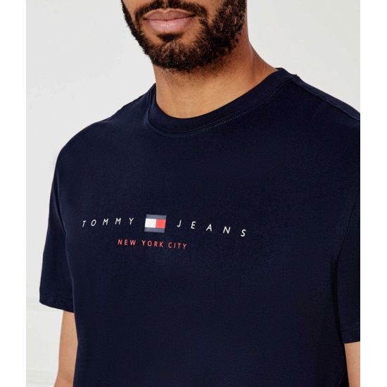 Ανδρικό T-shirt Navy Μπλε Tommy Jeans DM0DM21911-C1G