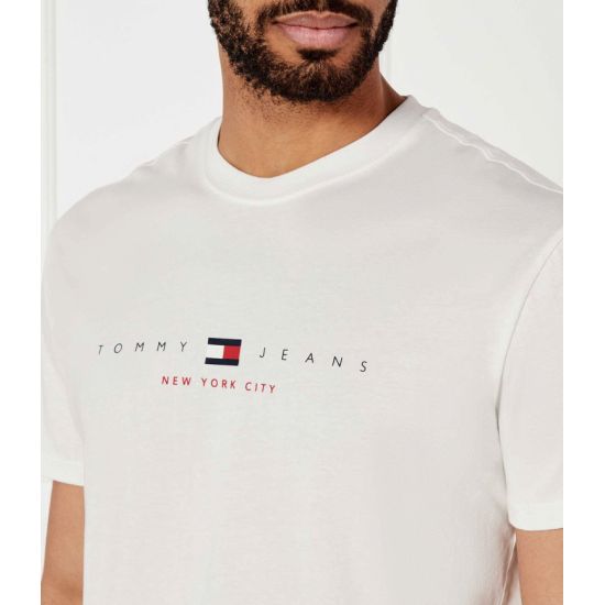 Ανδρικό T-shirt Λευκό Tommy Jeans DM0DM21911-YBL