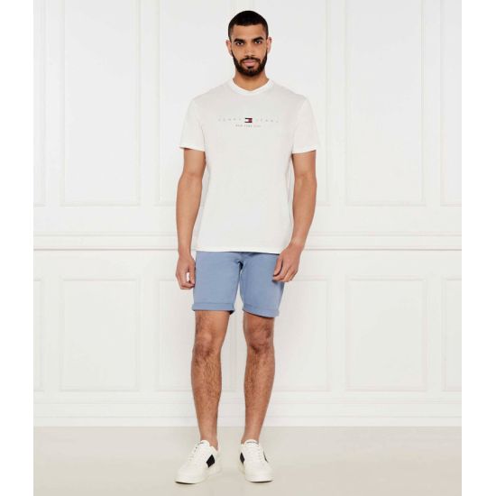 Ανδρικό T-shirt Λευκό Tommy Jeans DM0DM21911-YBL