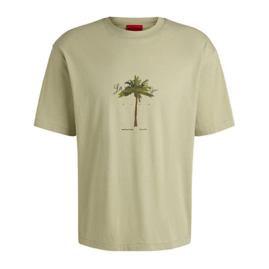 Ανδρικό Duwom T-Shirt Λαδί Hugo 50538972-391