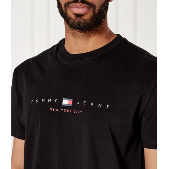 Ανδρικό T-shirt Μαύρο Tommy Jeans DM0DM21911-BDS