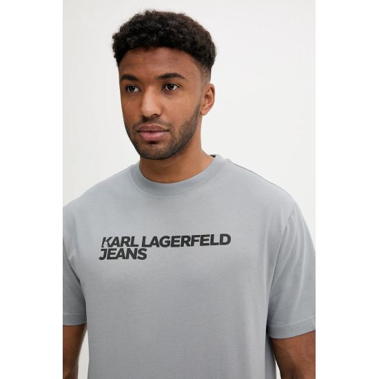 Ανδρικό Essential T-shirt Γκρι Karl Lagerfeld Jeans A1M17002-274 MONUMENT