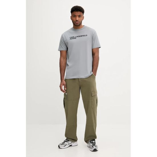 Ανδρικό Essential T-shirt Γκρι Karl Lagerfeld Jeans A1M17002-274 MONUMENT