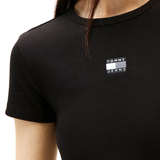 Γυναικείο Κοντομάνικο Φόρεμα Μαύρο Tommy Jeans DW0DW20873-BDS